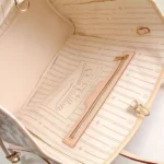 Louis Vuitton N51107 Neverfull MM Shoulder Bag Damier Azur Canvas