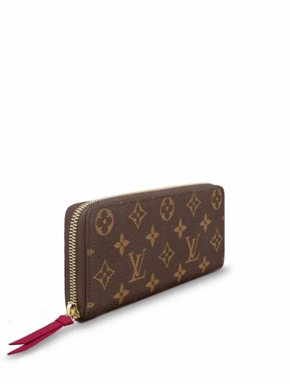 Louis Vuitton Monogram Canvas Clemence Wallet M60742 Fuchsia