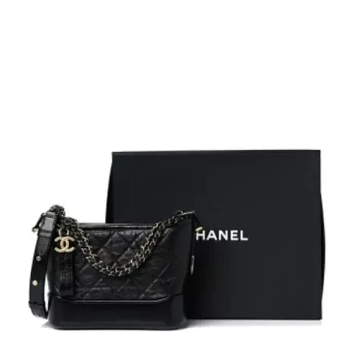 Chanel Gabrielle Zip Around Wallet Quilted Aged Calfskin Small
