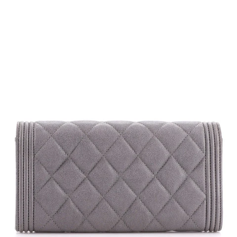 Chanel Boy Flap Bag Chevron Calfskin Old Medium