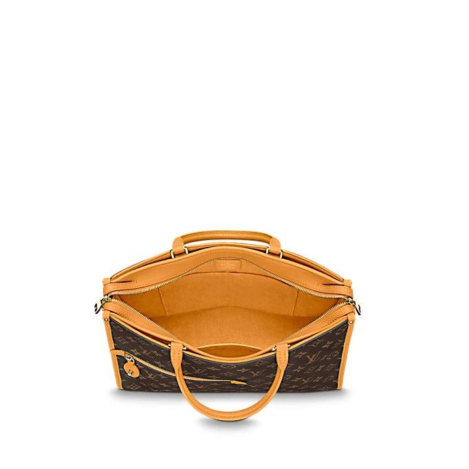 Louis Vuitton Monogram Canvas POPINCOURT MM SAFRAN IMPERIAL