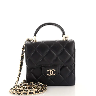 Chanel Blue Quilted Denim Rectangular Mini Flap Bag Gold Hardware