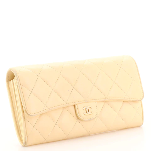 Chanel Coco Punk Chain Clutch Quilted Gradient Metallic Lambskin