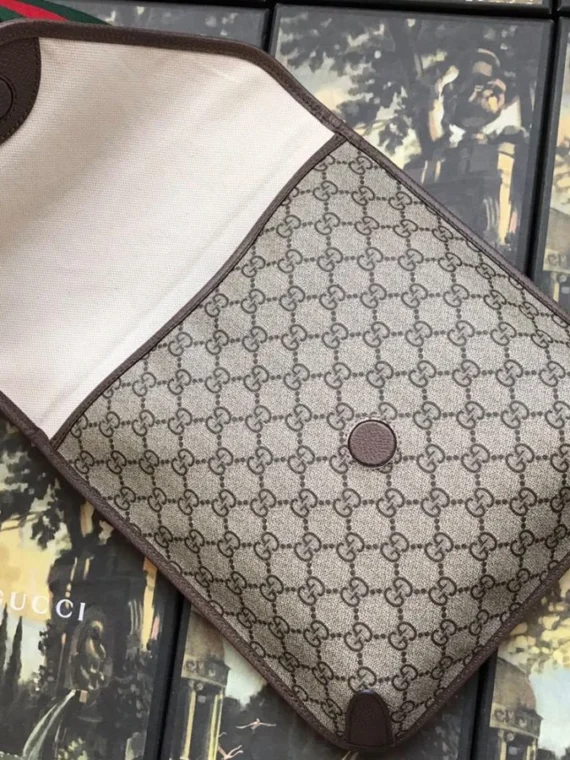 Gucci Neo Vintage GG Medium Messenger 598604 Dark Coffee