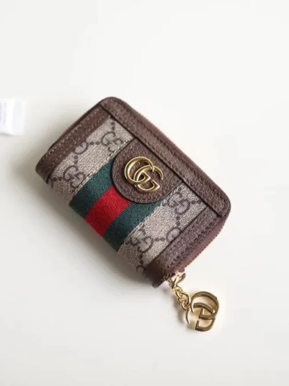 Gucci Ophidia GG key case 523157 Dark Coffee