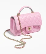 Chanel Classic Single Flap Bag Quilted Lambskin Mini