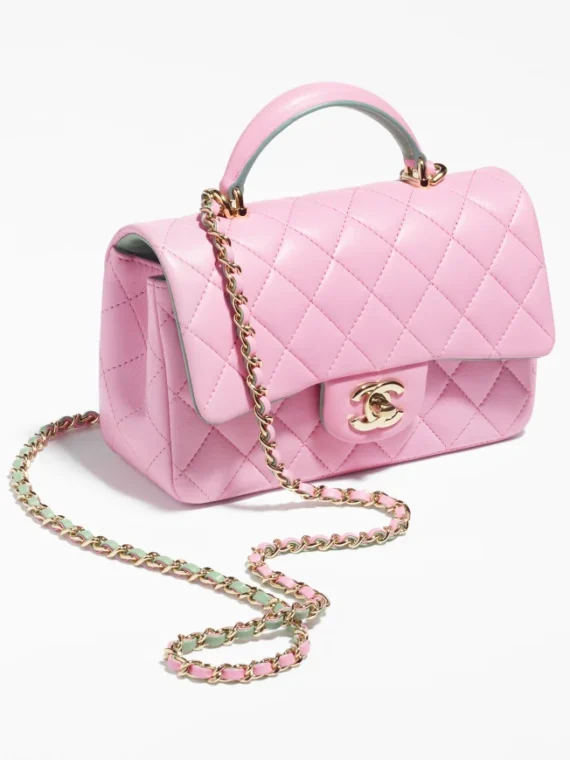 Chanel Classic Single Flap Bag Quilted Lambskin Mini