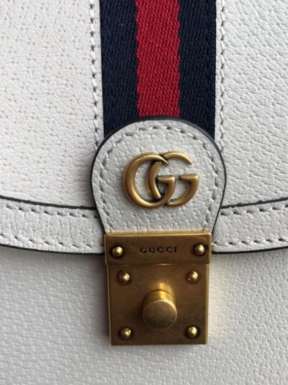 Gucci Ophidia Small Top Handle Bag With Web 652683