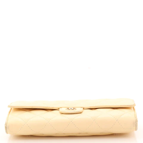 Chanel Coco Punk Chain Clutch Quilted Gradient Metallic Lambskin