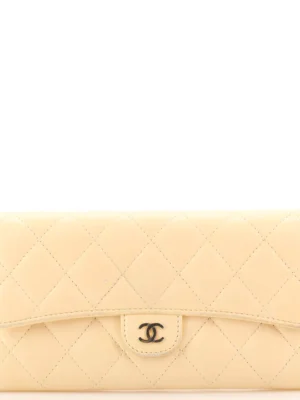Chanel Coco Punk Chain Clutch Quilted Gradient Metallic Lambskin