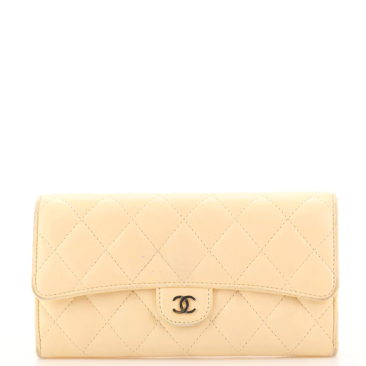 Chanel Coco Punk Chain Clutch Quilted Gradient Metallic Lambskin