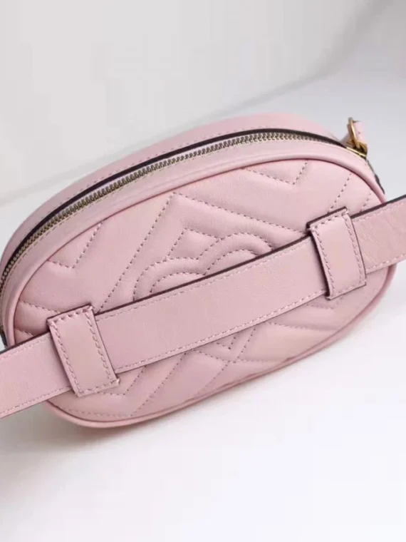 Gucci GG Marmont Matelasse Leather Belt Bag 476434