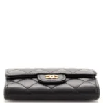 Chanel CC Zip Around Wallet Goatskin Small