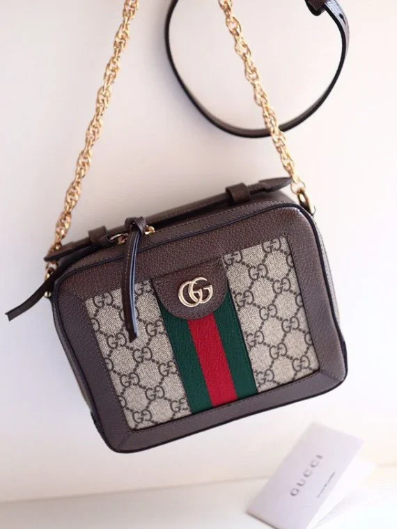 Gucci Ophidia GG mini shoulder bag 602576 Dark Coffee