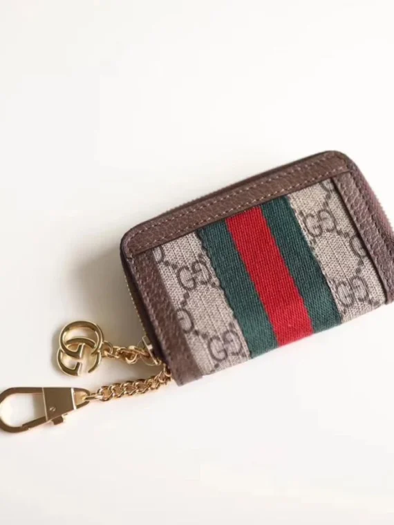 Gucci Ophidia GG key case 523157 Dark Coffee