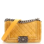 Chanel Classic Vanity Case with Chain Quilted Caviar Small