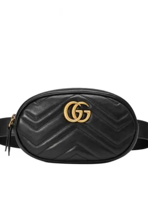 Gucci GG Marmont Matelasse Leather Belt Bag 476434