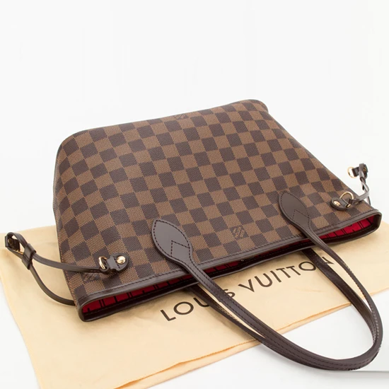 Louis Vuitton N51109 Neverfull PM Shoulder Bag Damier Ebene Canvas
