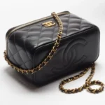 Vintage Timeless Convertible Tote Caviar Medium