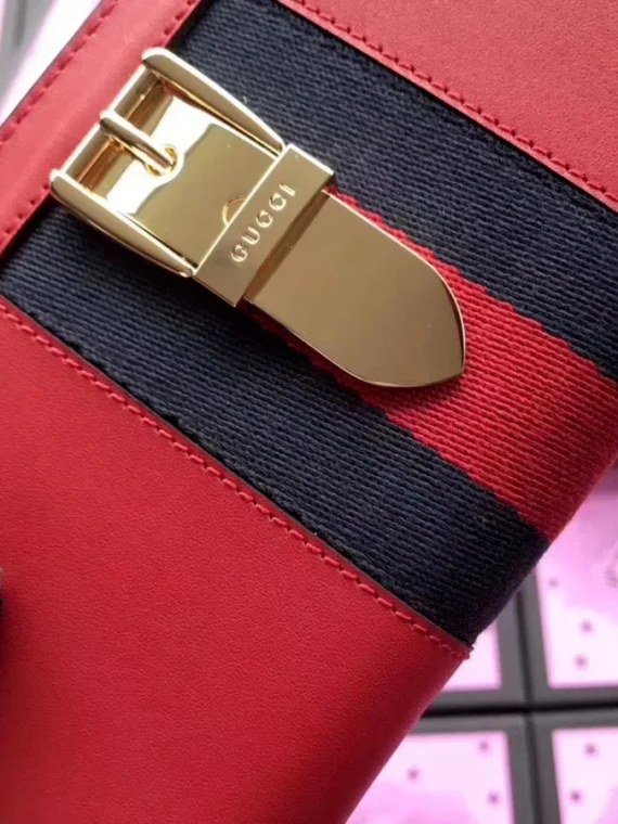 Gucci Sylvie leather zip around wallet 476083