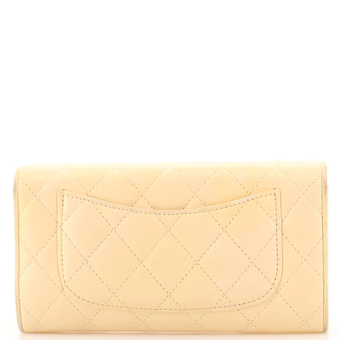 Chanel Coco Punk Chain Clutch Quilted Gradient Metallic Lambskin