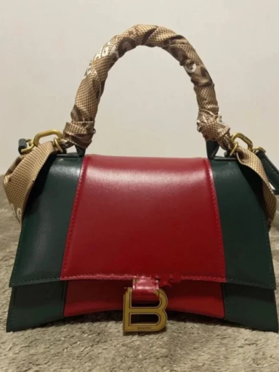 Balenciaga x Gucci The Hacker Project Small Hourglass Bag Red