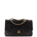 Chanel Classic Double Flap Bag Quilted Caviar Medium