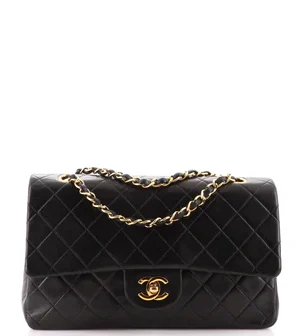 Chanel Classic Double Flap Bag Quilted Caviar Medium