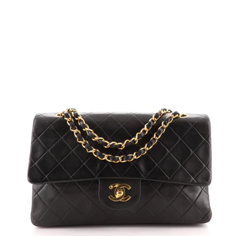 Chanel Mini Rectangular Flap Bag with Top Handle Dark Grey Lambskin Light Gold Hardware