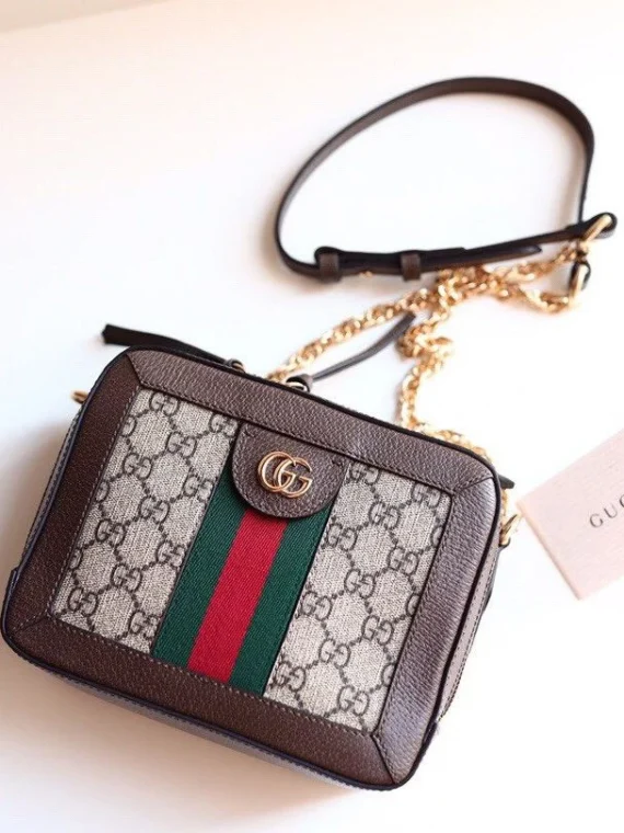 Gucci Ophidia GG mini shoulder bag 602576 Dark Coffee