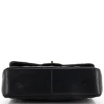 Chanel Classic Double Flap Bag Quilted Striated Metallic Patent Jumbo