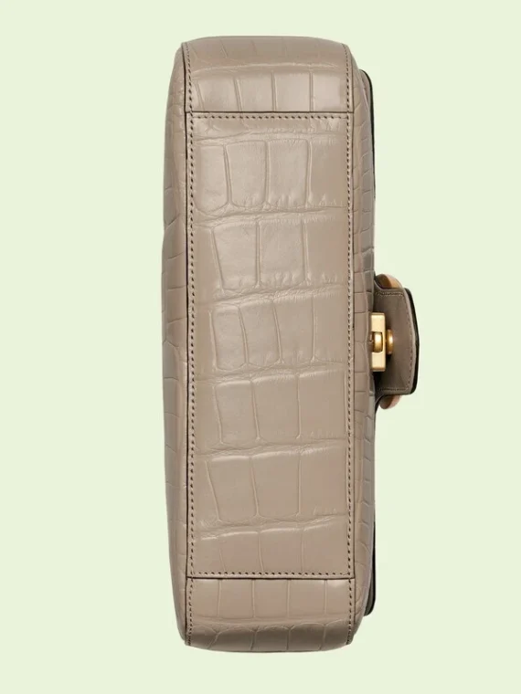 GG Marmont small crocodile shoulder bag