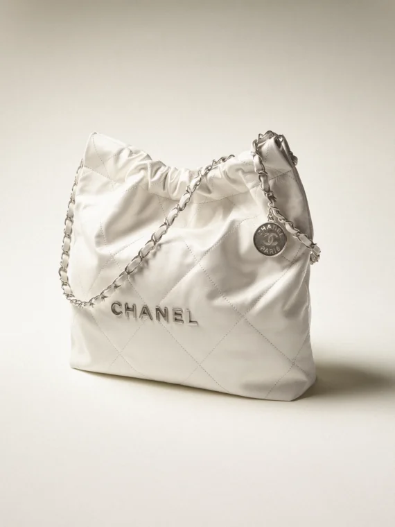 CHANEL Aged Calfskin Quilted Small Gabrielle Hobo Beige Black