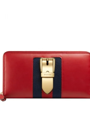 Gucci Sylvie leather zip around wallet 476083