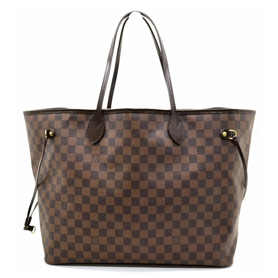 Louis Vuitton N51106 Neverfull GM Shoulder Bag Damier Ebene Canvas