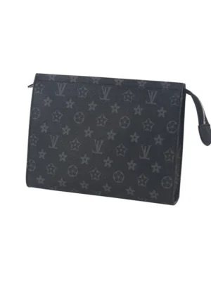 Louis Vuitton Monogram Clutches Black