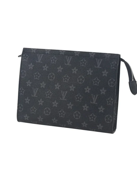 Louis Vuitton Monogram Clutches Black