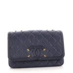 Chanel CC Pearl Crush Mini Square Flap Bag Black Lambskin Antique Gold Hardware