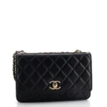 Chanel Boy Wallet on Chain Chevron Calfskin