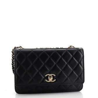 Chanel Boy Wallet on Chain Chevron Calfskin