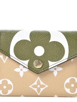 Louis Vuitton Monogram Giant Zoe Wallet Khaki