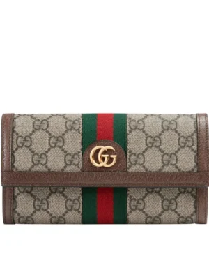 Gucci Ophidia GG continental wallet 523153 Dark Coffee