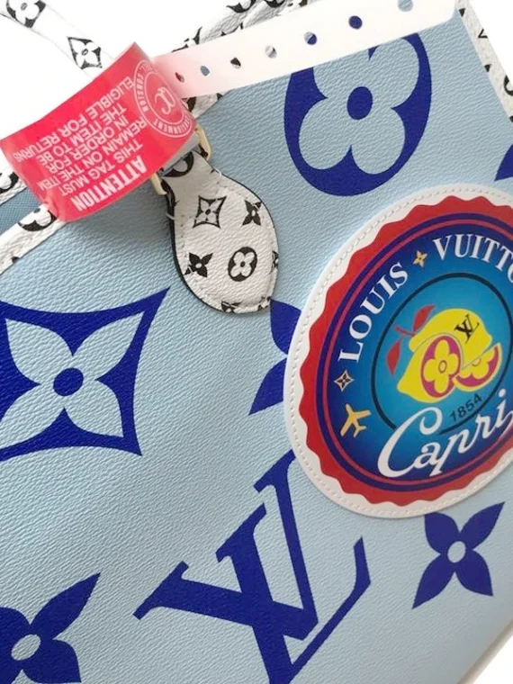 Louis Vuitton Monogram Giant Onthego Capri Blue Coated Canvas To