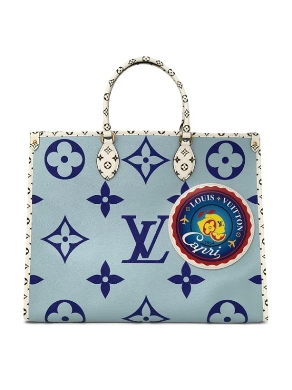 Louis Vuitton Monogram Giant Onthego Capri Blue Coated Canvas To