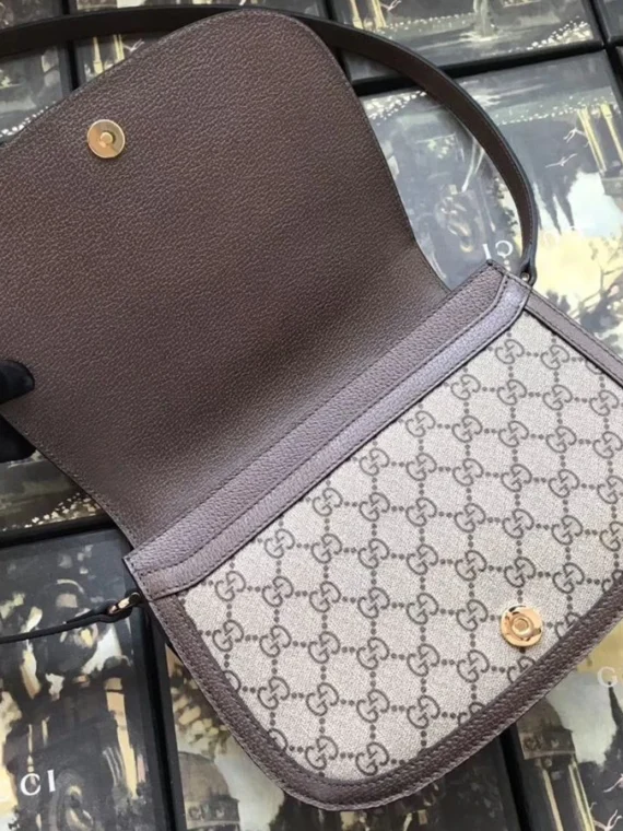 Gucci Ophidia GG small shoulder bag 601044 Dark Coffee