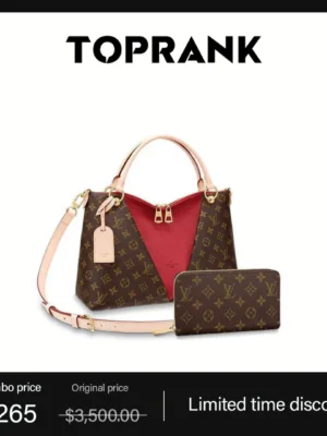 LOUIS VUITTON V tote MM long wallet 2-piece set deals Ref:M43957??