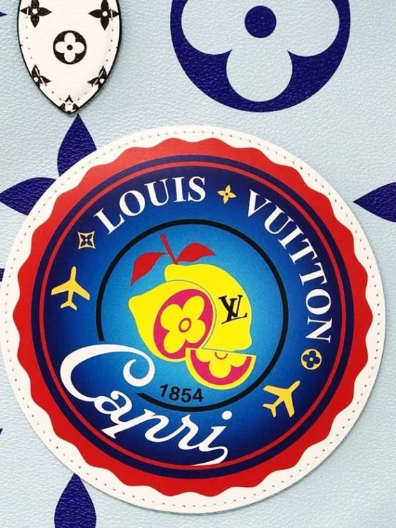 Louis Vuitton Monogram Giant Onthego Capri Blue Coated Canvas To