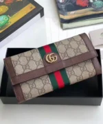 Gucci Ophidia GG continental wallet 523153 Dark Coffee