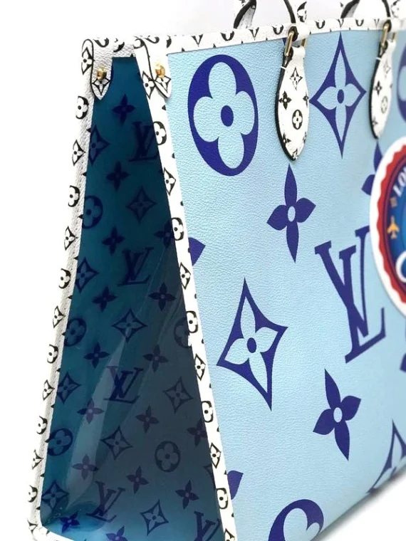 Louis Vuitton Monogram Giant Onthego Capri Blue Coated Canvas To