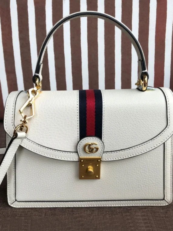 Gucci Ophidia Small Top Handle Bag With Web 652683